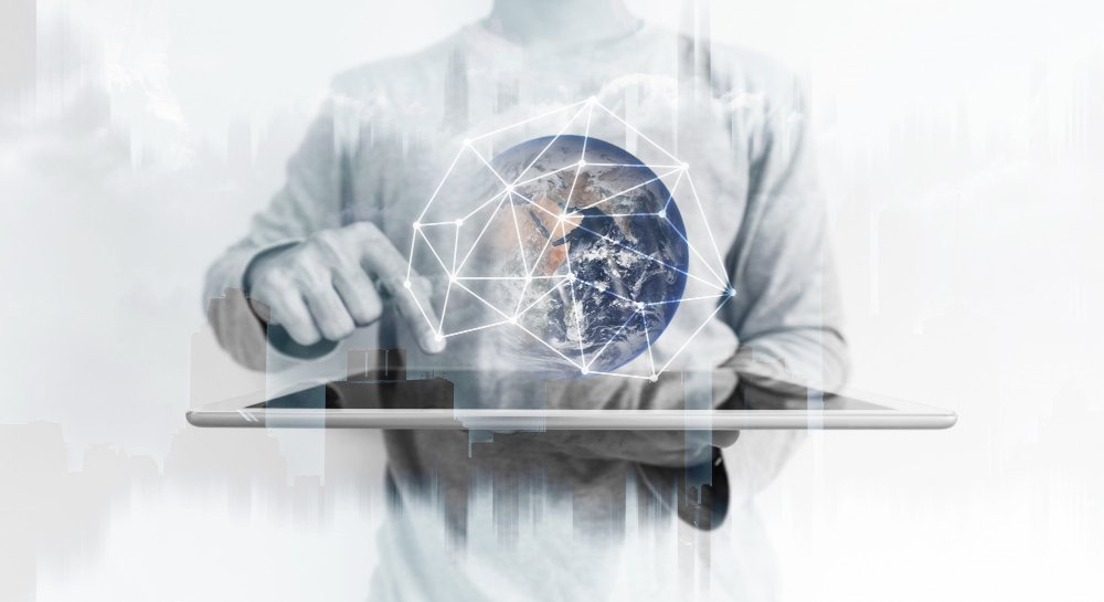 EU Blue Card Germany: professional using digital technology