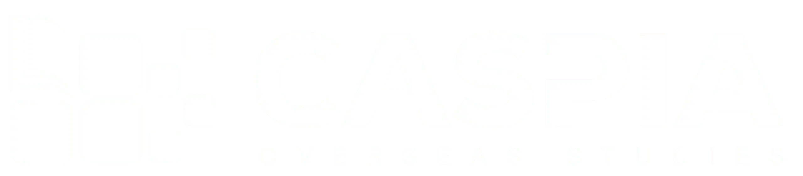 Caspia Overseas logo with a globe and German flag, representing German language training in Kerala